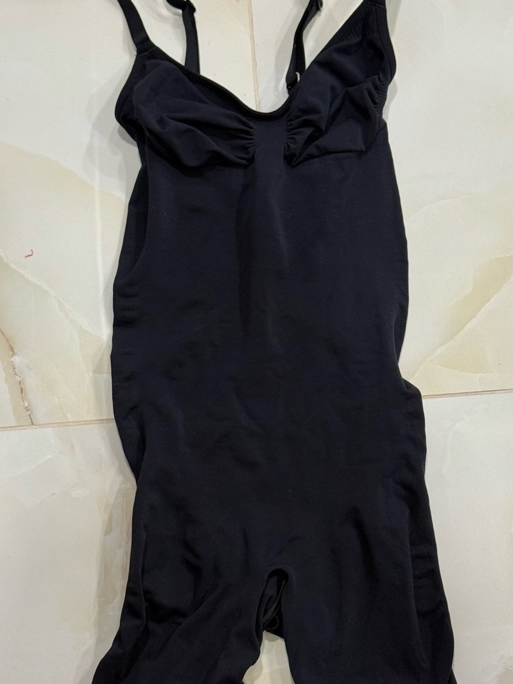 SKIMS Black Kids One-Piece Bodysuit with Adjustable Straps